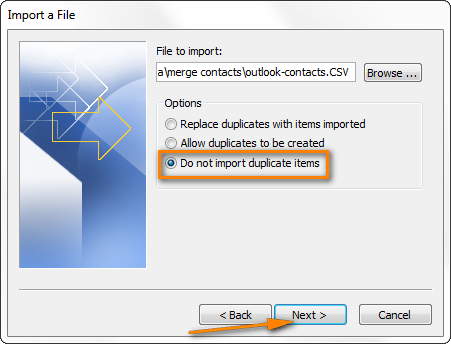 Duplicate contacts in outlook 2016